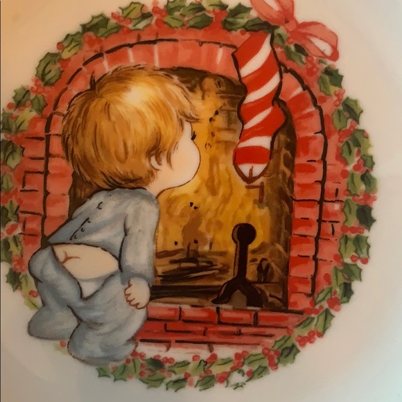 JASCO 1982 vintage Christmas plate 22k gold rim - Picture 4 of 4